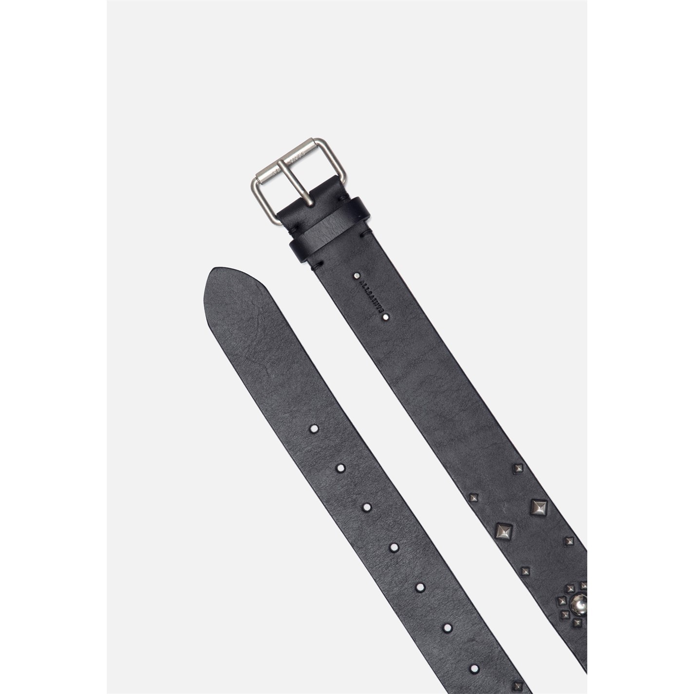 AllSaints All Leather Belt Ld99 - 3