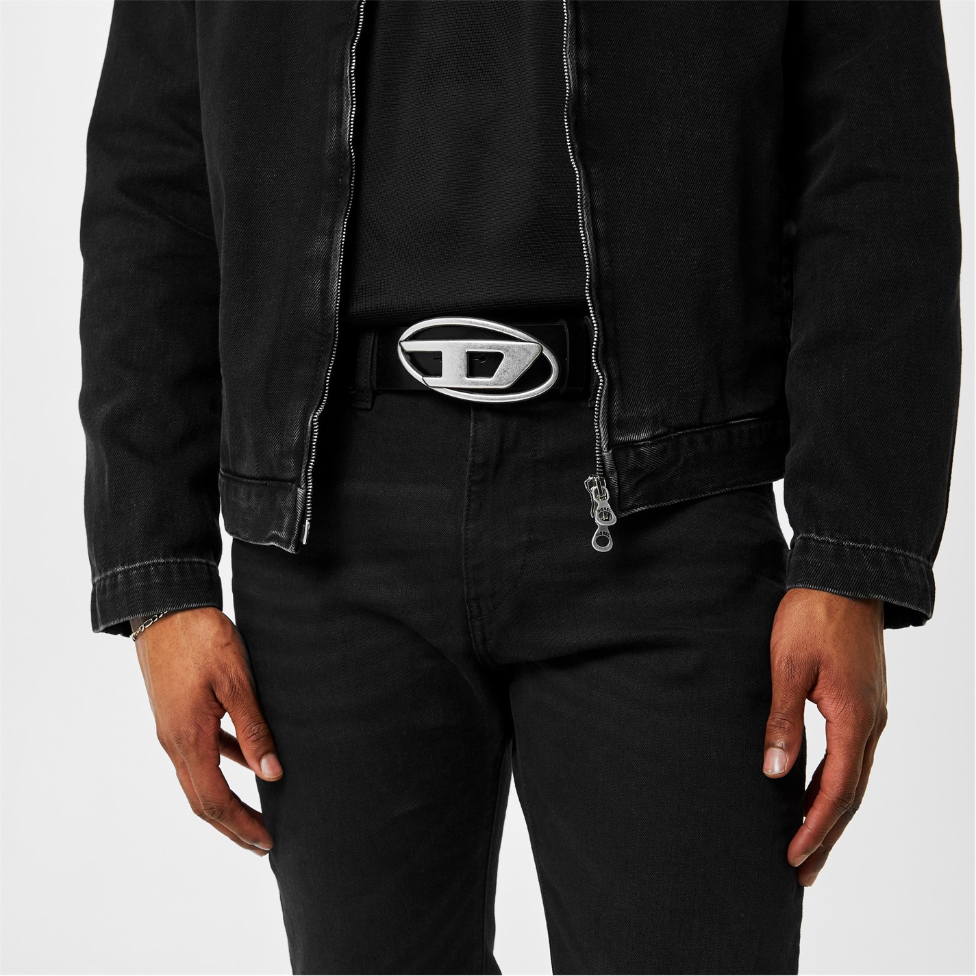 DIESEL D Buckle Leather Belt - 2