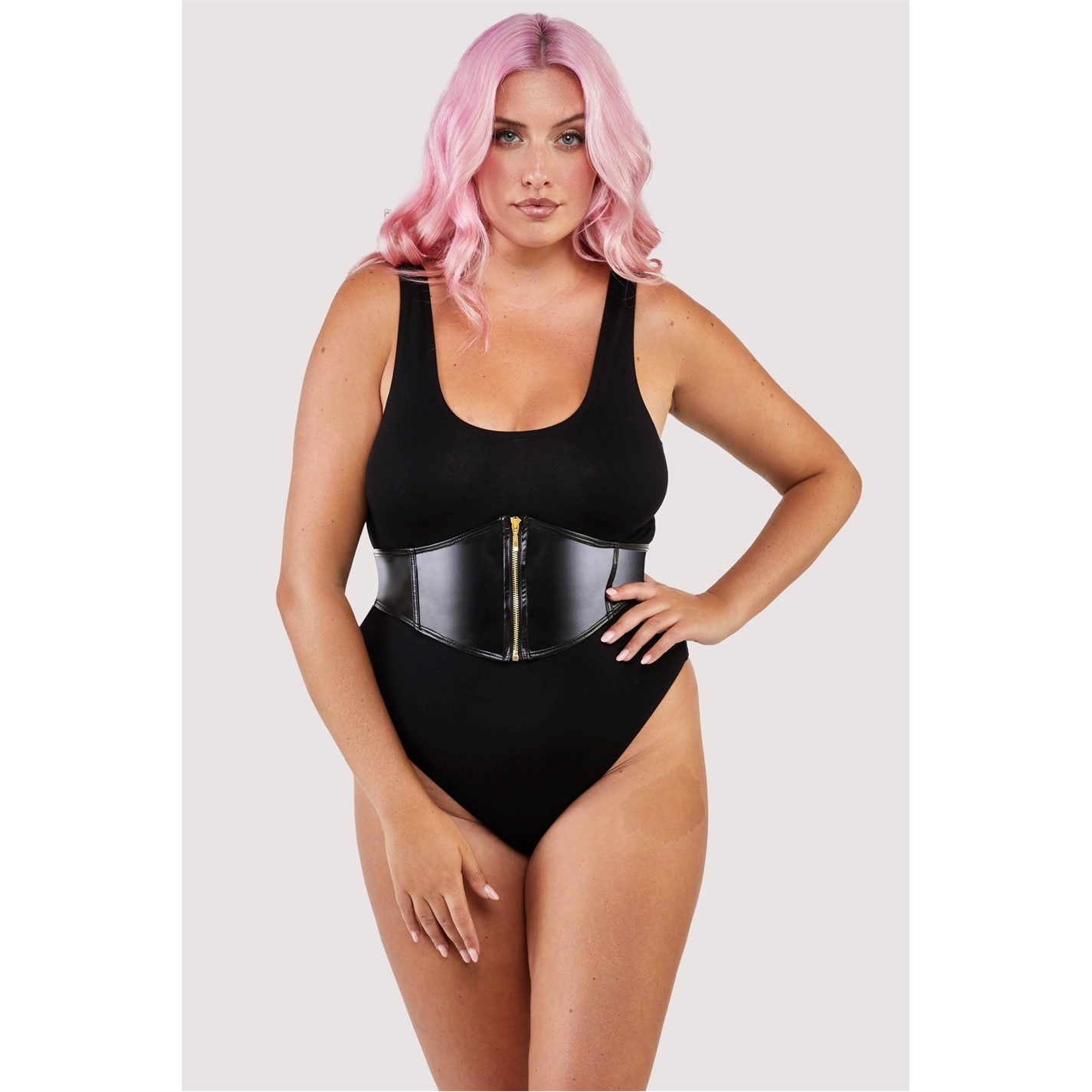 Wolf and Whistle Melody Jersey Body With PU Panel - 5