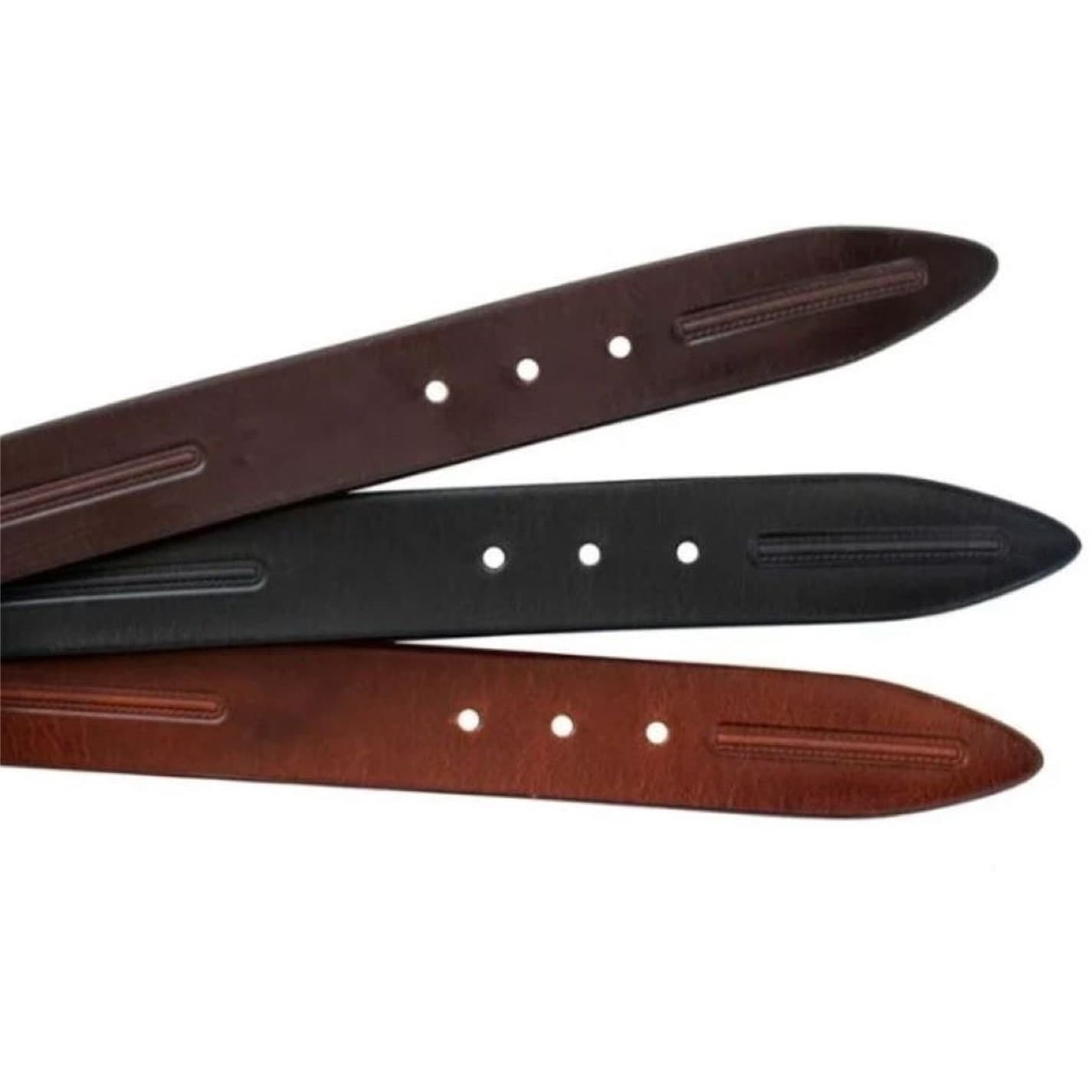 PRIMEHIDE Leather Men’s Leather Middle Profile Belts - 3