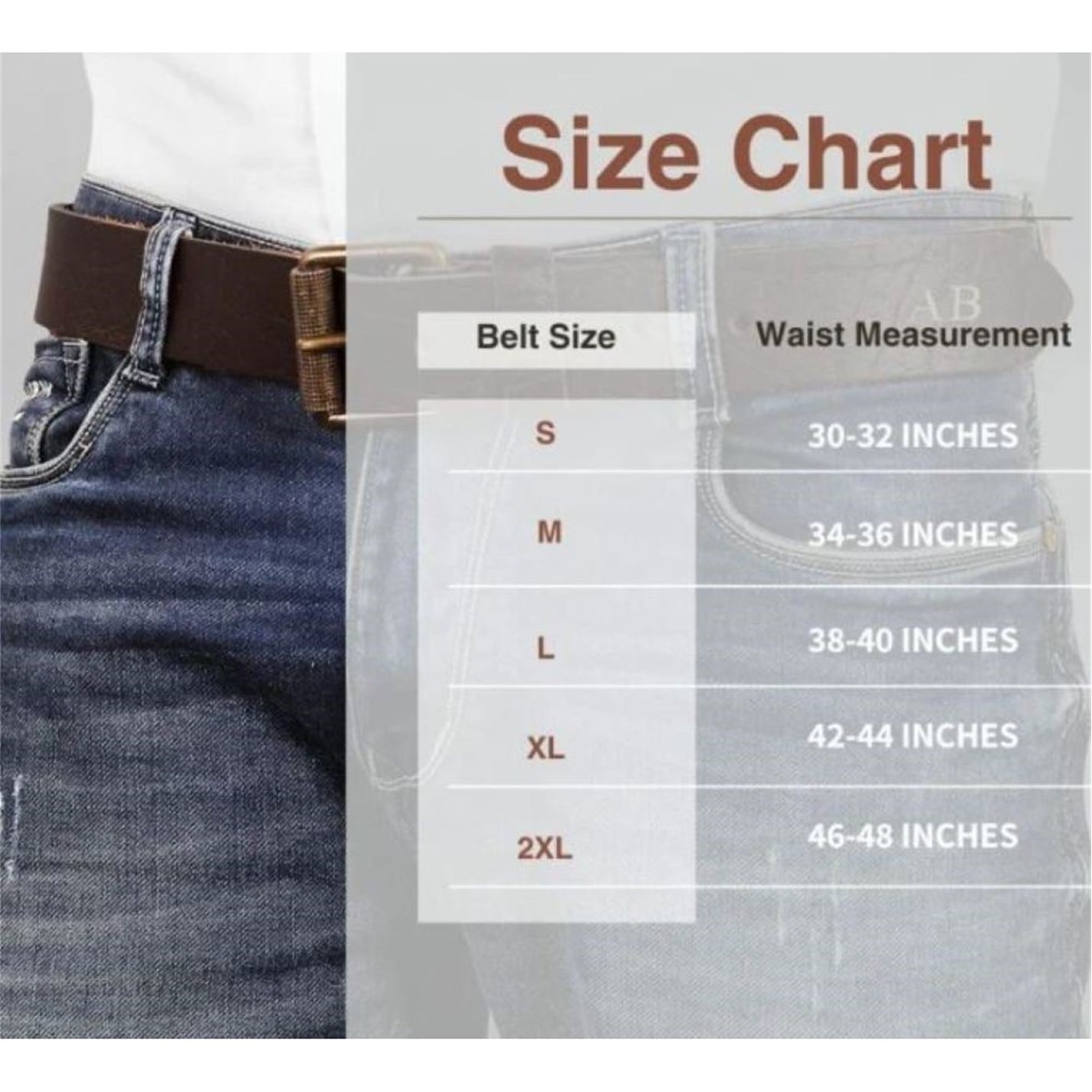 PRIMEHIDE Leather Men’s Leather Middle Profile Belts - 4