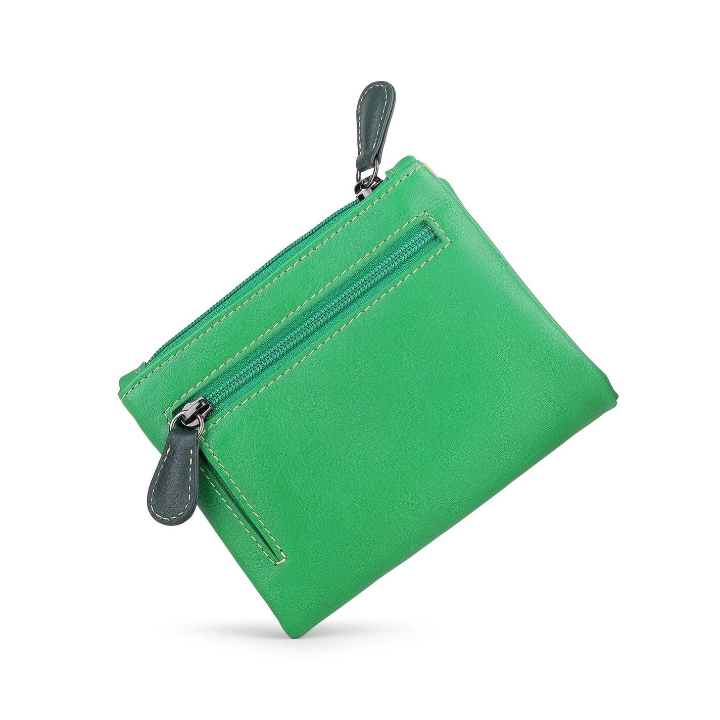 PRIMEHIDE Leather Capri Multicolour Small Soft Purse Camerelle - 4