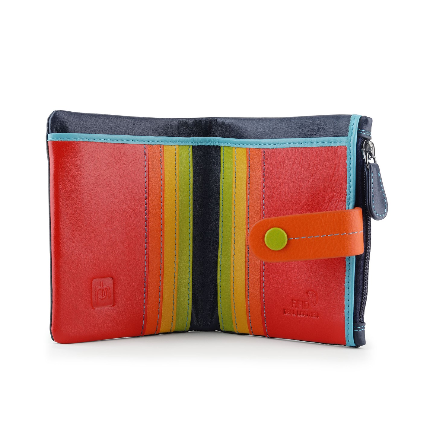 PRIMEHIDE Leather Capri Multicolour Small Soft Purse Camerelle - 5