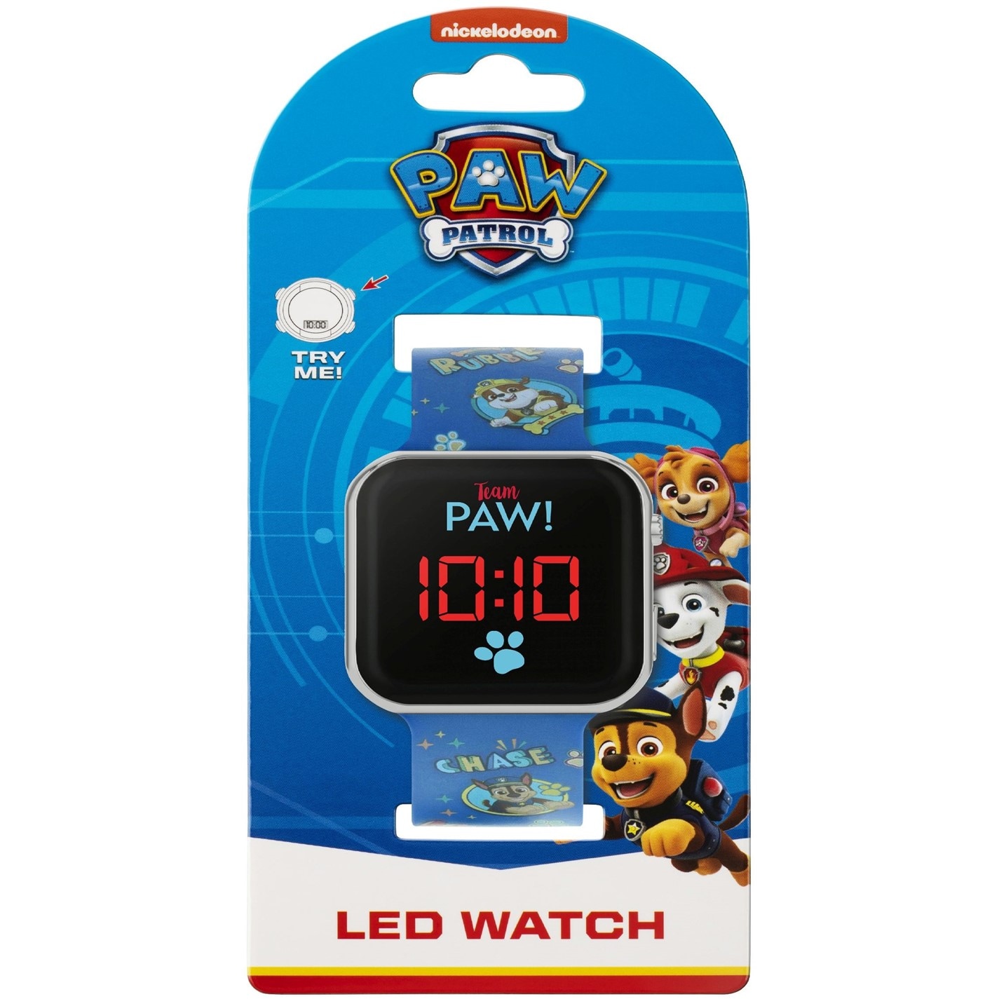 Disney Nickelodeon Paw Patrol Blue Strap LED Watch - 5