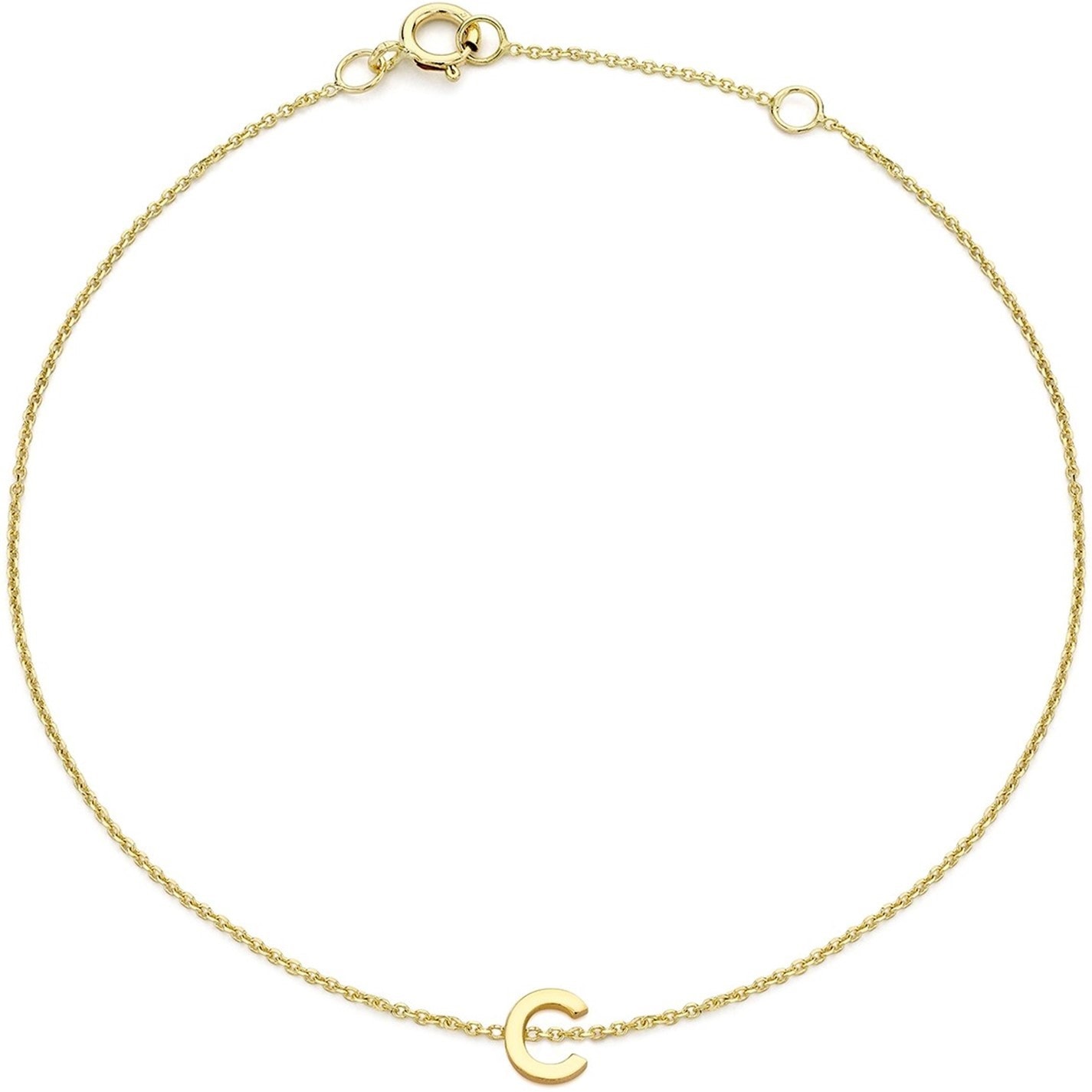 Be You 9ct Mini Initial Bracelet - 3