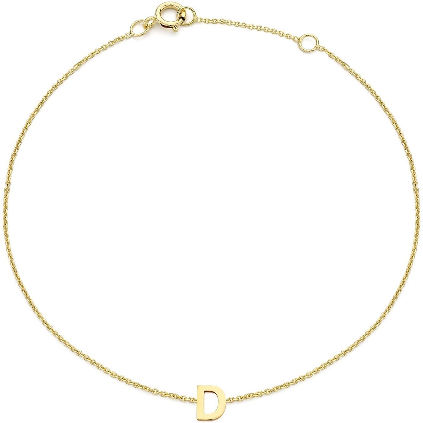 Be You 9ct Mini Initial Bracelet - 4