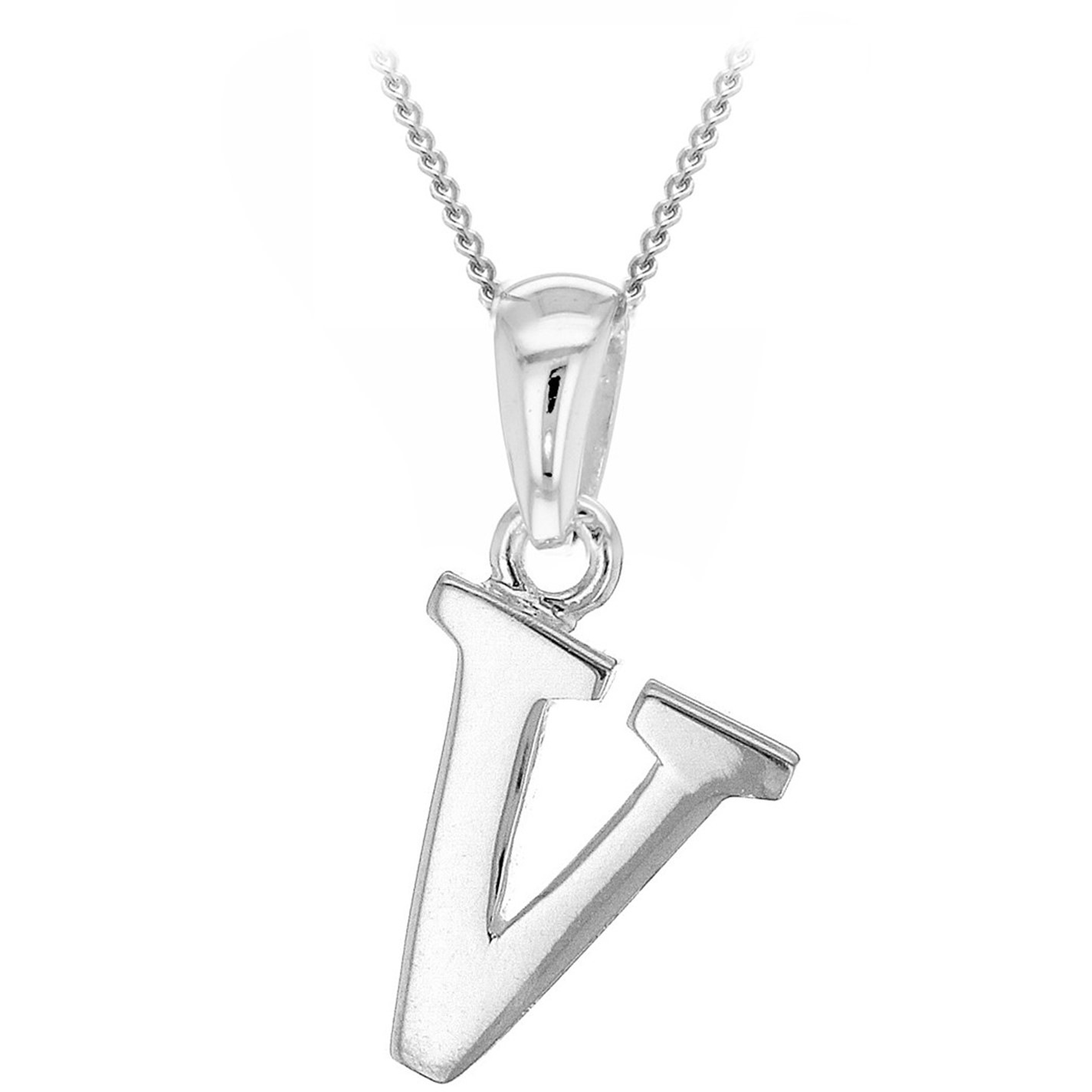 Be You Sterling Silver Initial Necklace - 11