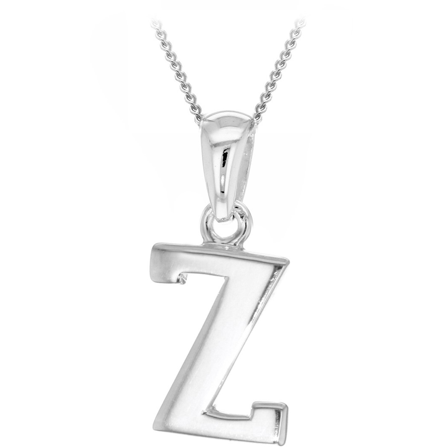 Be You Sterling Silver Initial Necklace - 13
