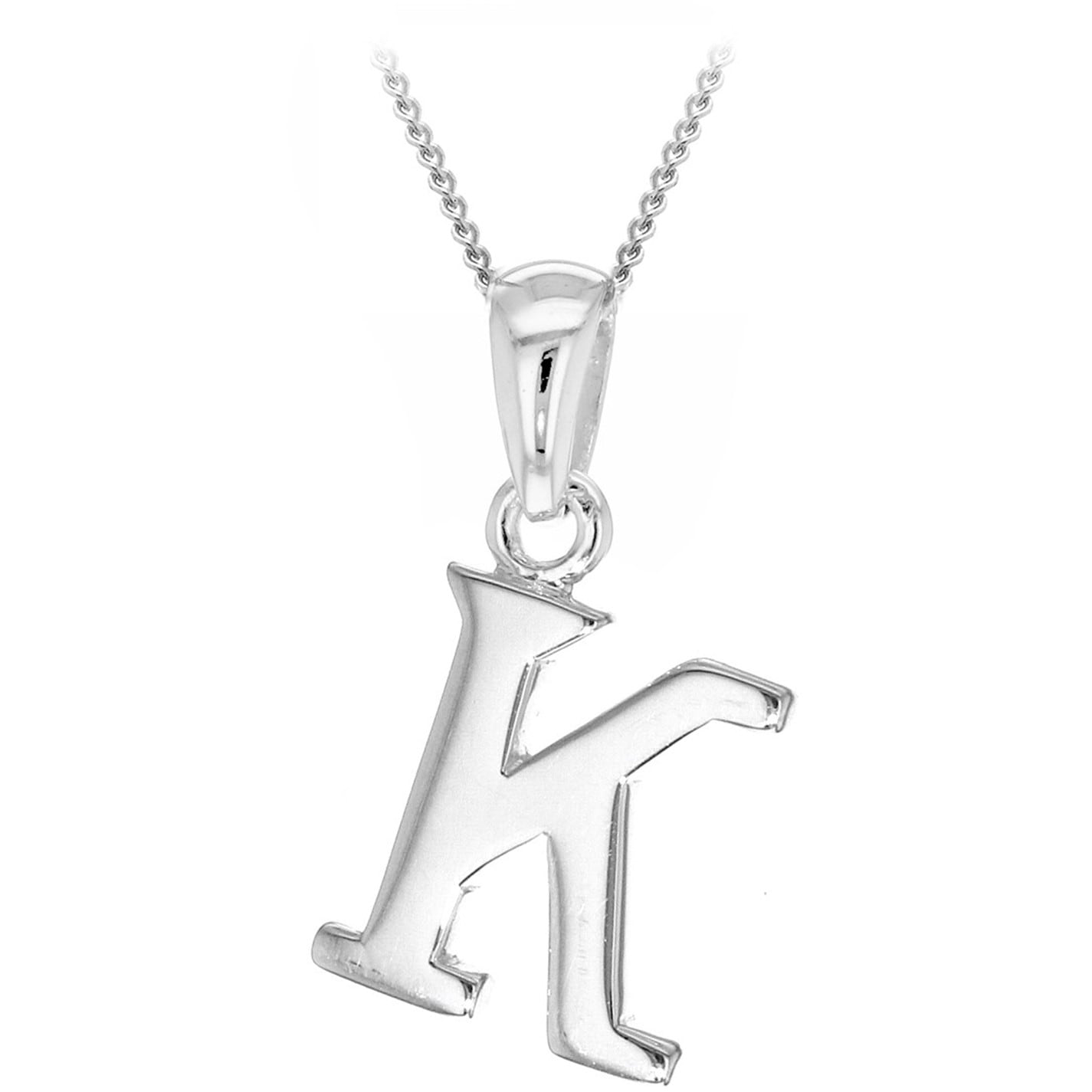 Be You Sterling Silver Initial Necklace - 7