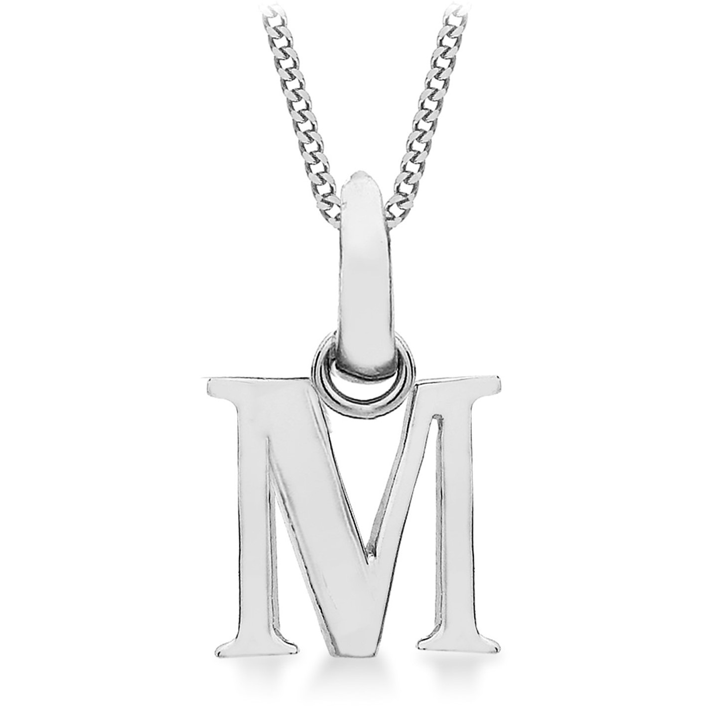 Be You Sterling Silver Initial Necklace - 8