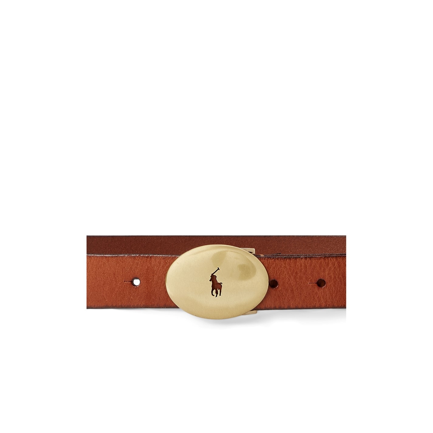 POLO RALPH LAUREN Id Oval-Buckle Vachetta Belt - 3