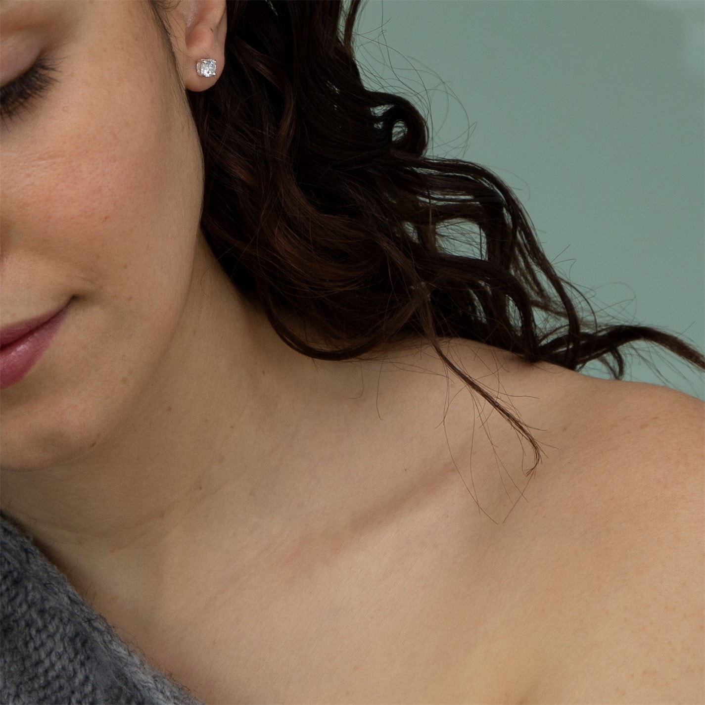 Be You Silver Round CZ Studs - 3