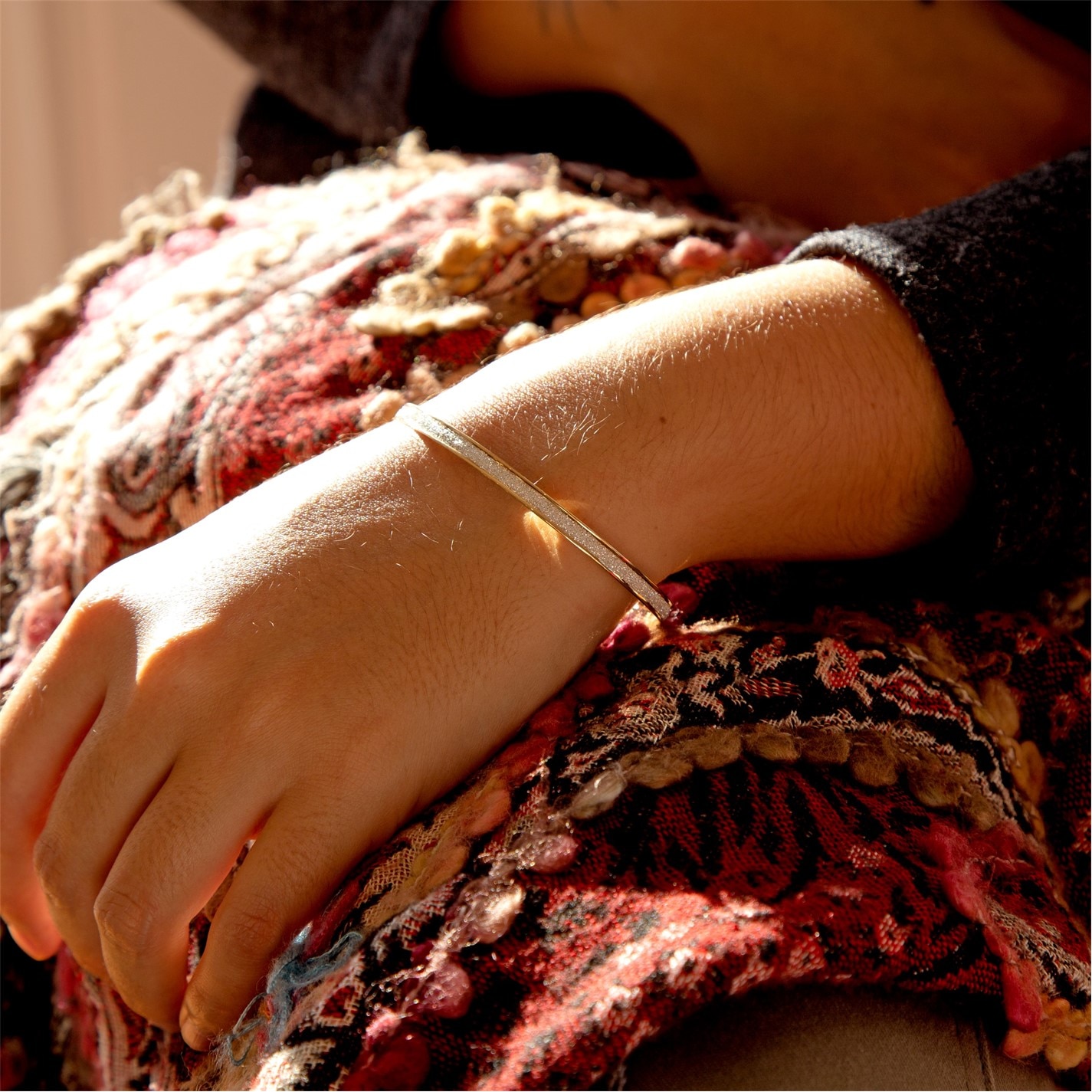 Be You 9ct Gold Stardust Bangle - 2