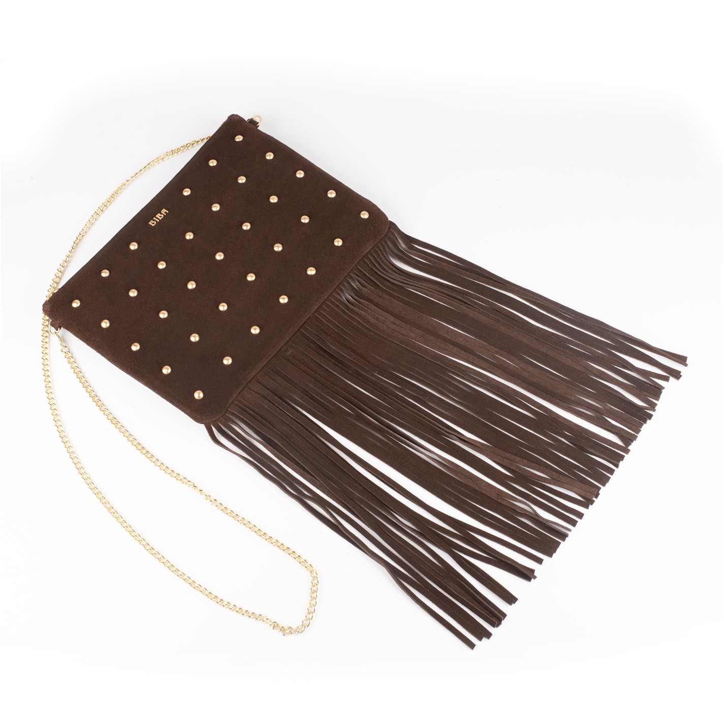 Biba Biba Suede Fringe Studded Pouch - 3