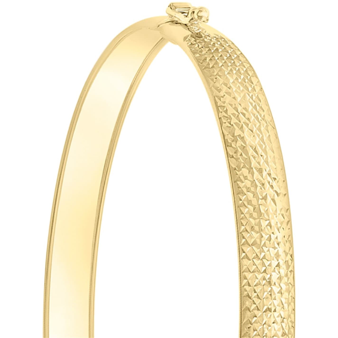 Be You 9ct Gold Diamond Cut Bangle - 4