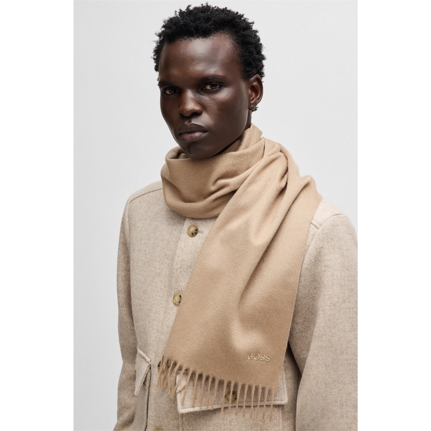 Boss Scottas 28*190 10261761 01 Midweight Scarve Mens - 2