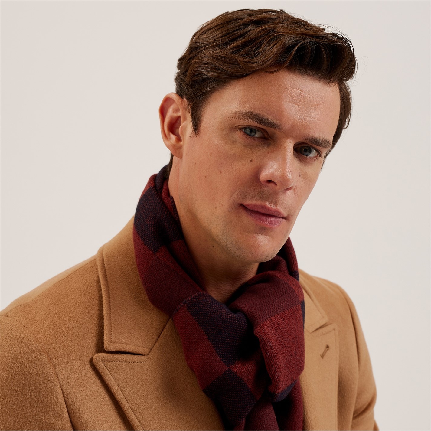Ted Baker Ted Grid Check Scarf Ld54 - 3