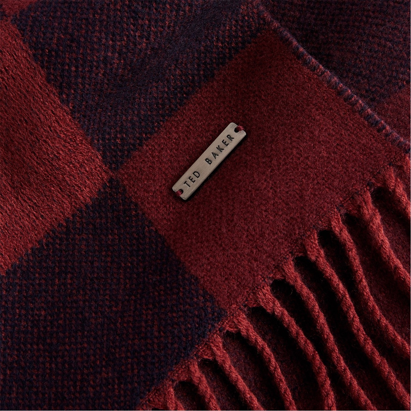 Ted Baker Ted Grid Check Scarf Ld54 - 4