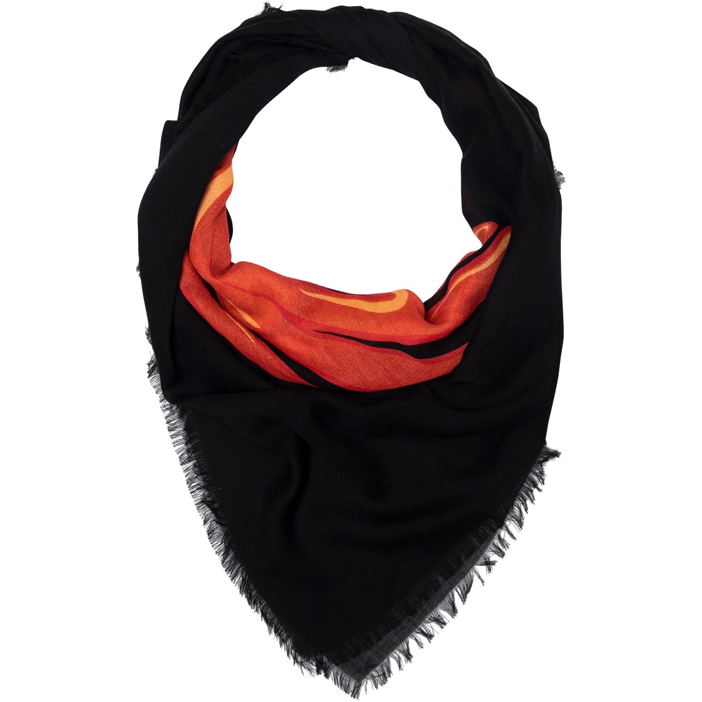 AllSaints Large Heart Logo Scarf - 2