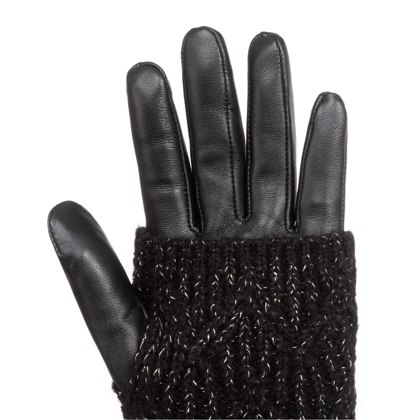 Biba Biba Knitted Leather Gloves - 3