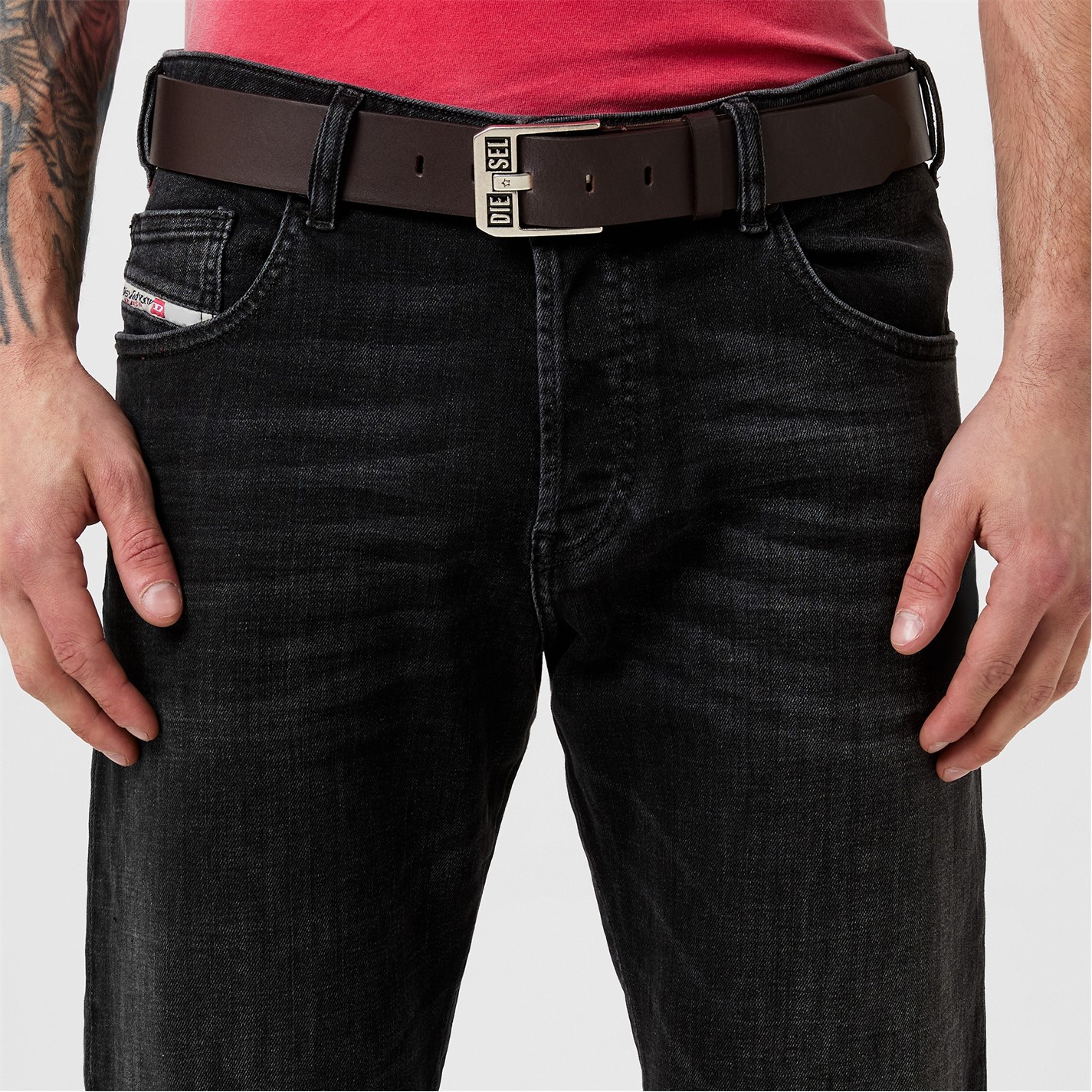 Diesel Bluestar Leather Belt - 2