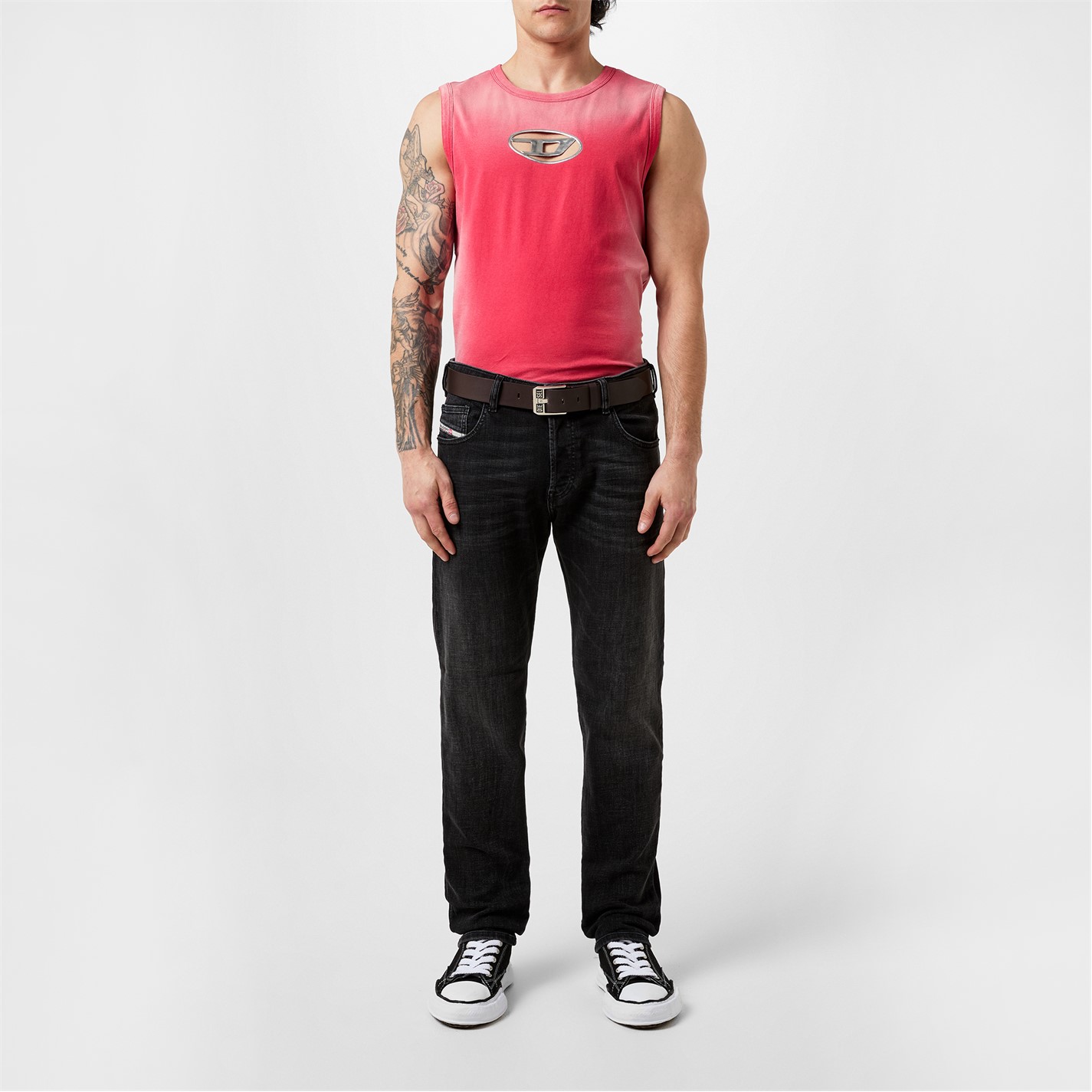 Diesel Bluestar Leather Belt - 4