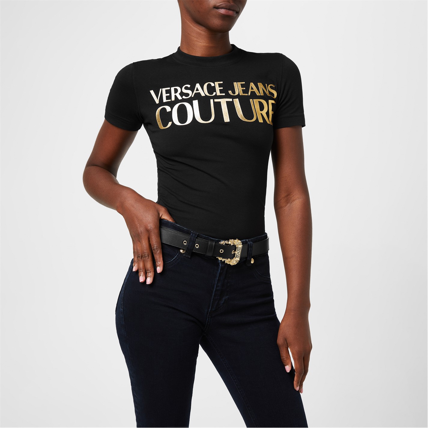 VERSACE JEANS COUTURE Donna Buckle Belt - 2