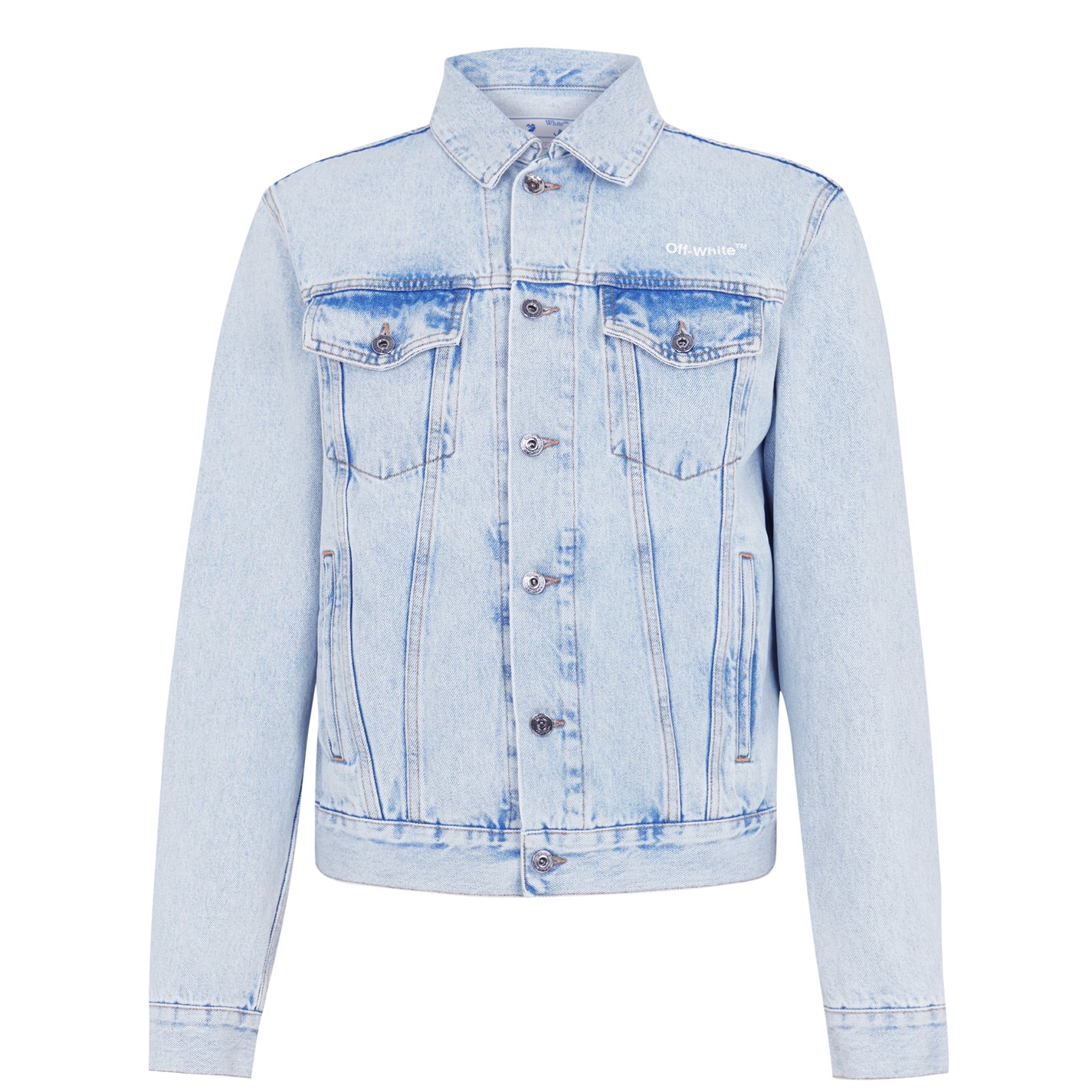 OFF WHITE Diagonal Tab Denim Jacket - 7