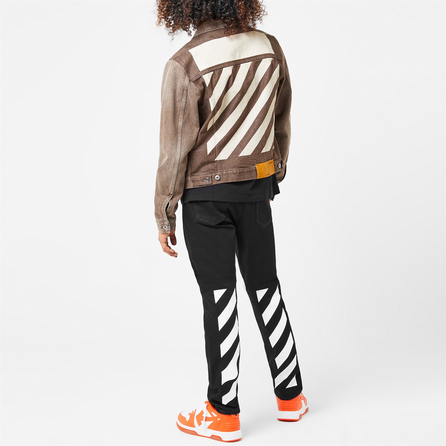 OFF WHITE Diag Tab Slim Denim Jacket - 3