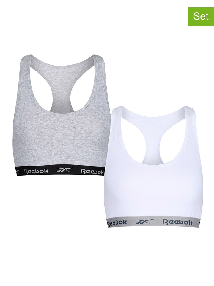 Sportovní podprsenka Reebok Weiß/ Grau 842568 – jen na RitaVita.cz