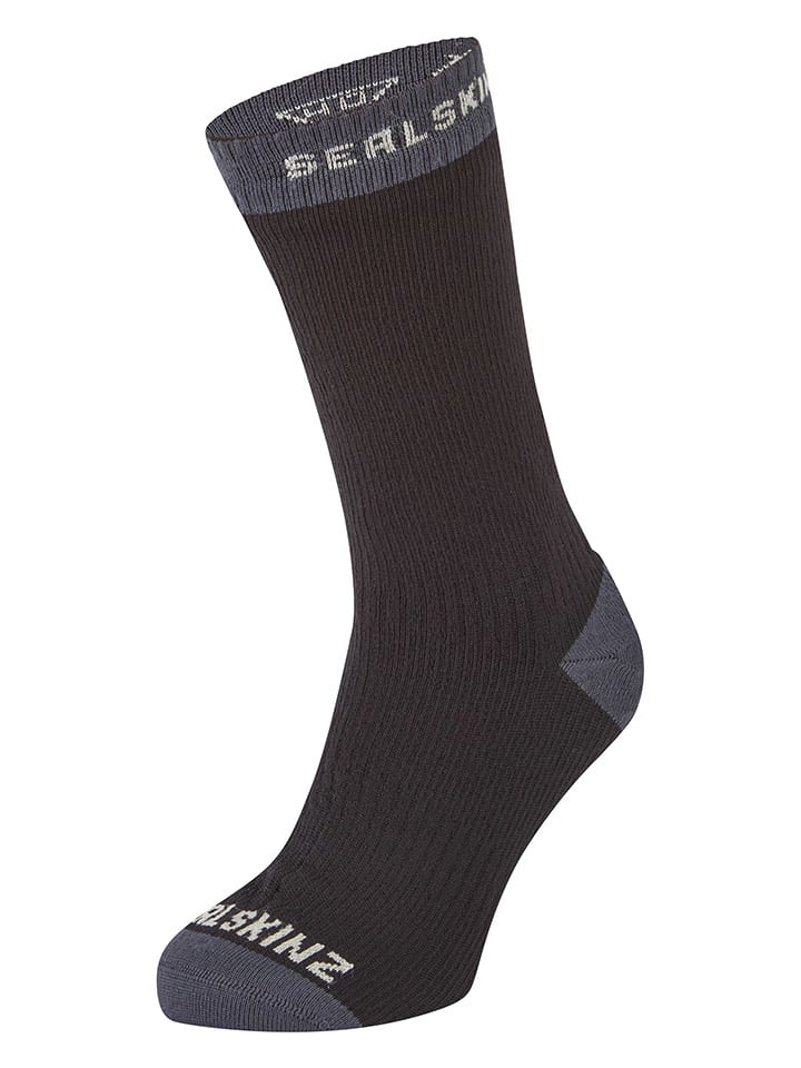Ponožky SEALSKINZ Schwarz/ Grau 3018699