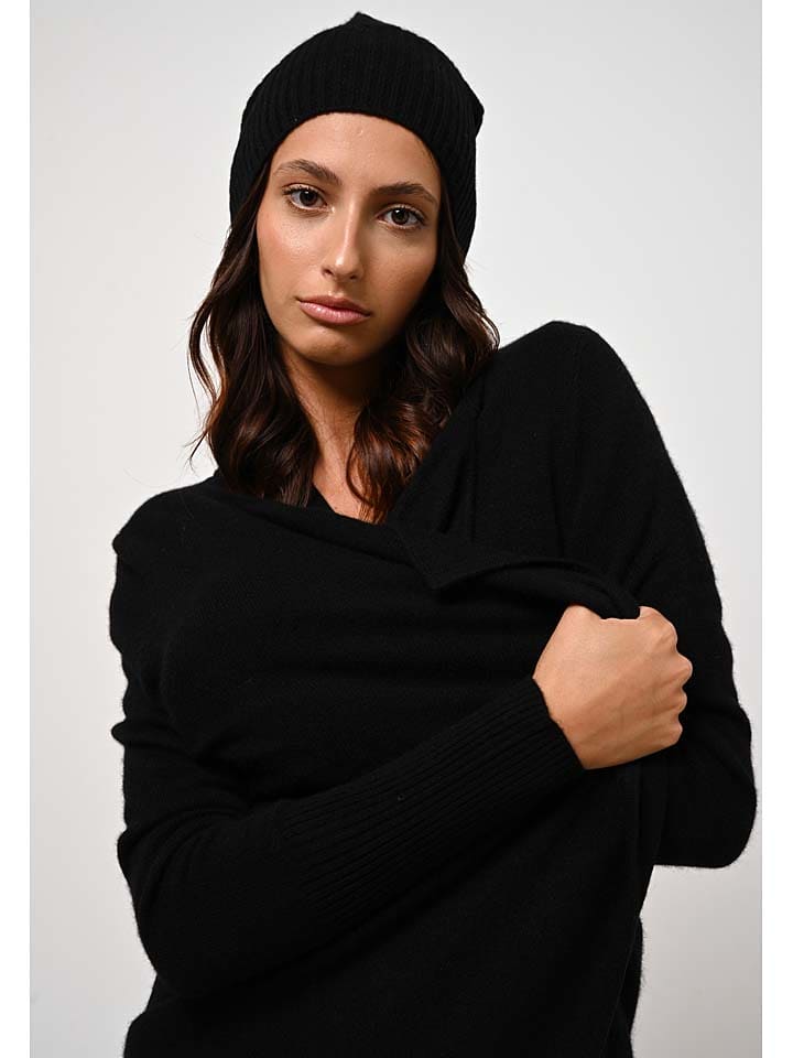 Čepice AUTHENTIC CASHMERE Schwarz 376167