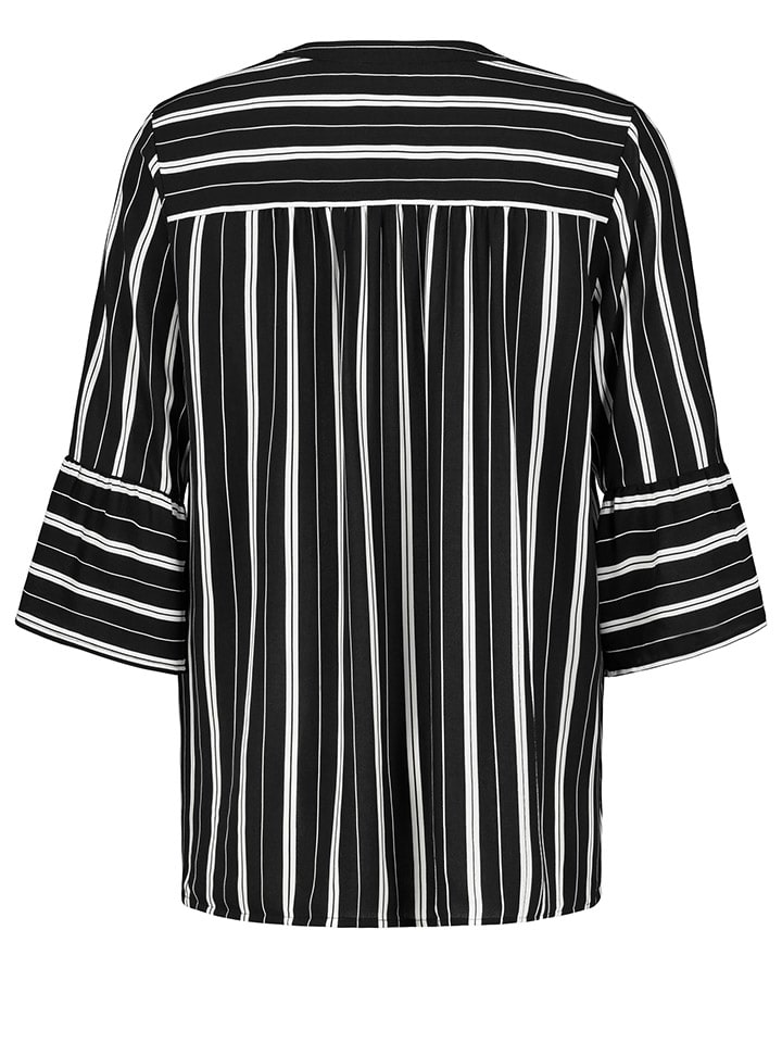 Sublevel Bluse in Schwarz/ Weiß - 2