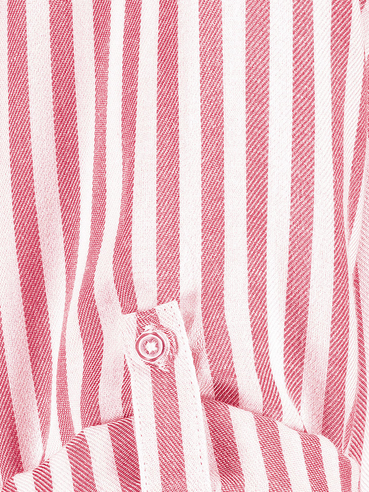 Fresh Made Bluse in Pink/ Weiß - 3