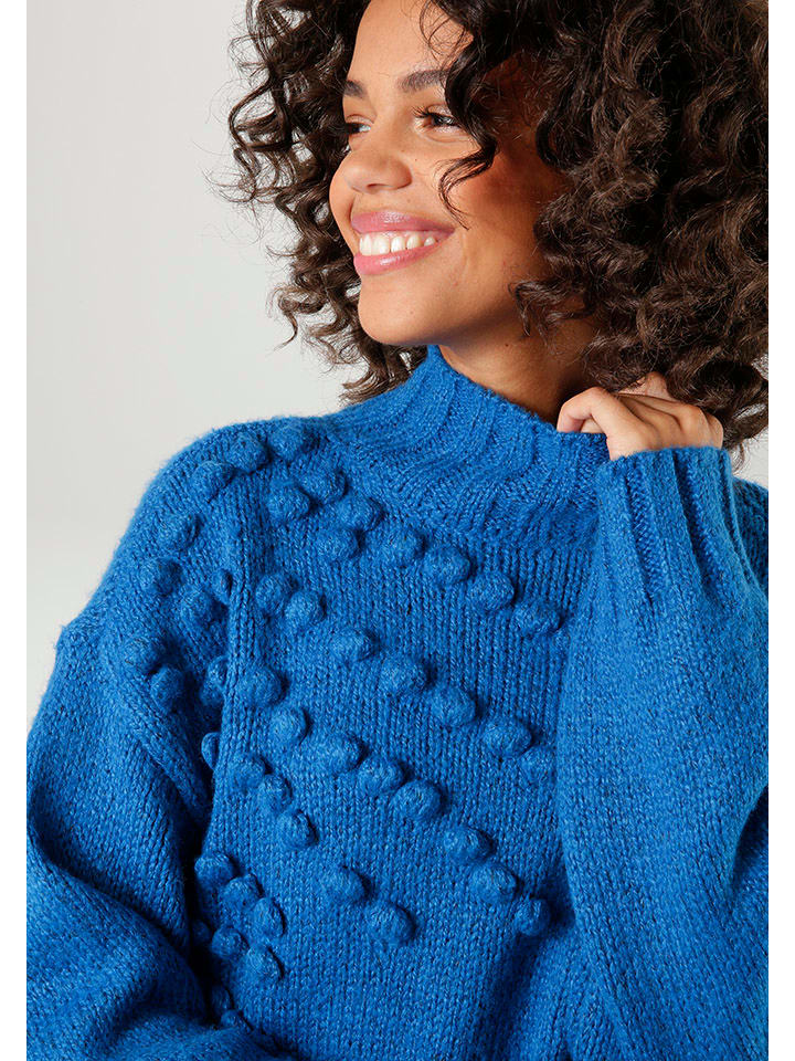 Aniston Pullover in Blau - 3
