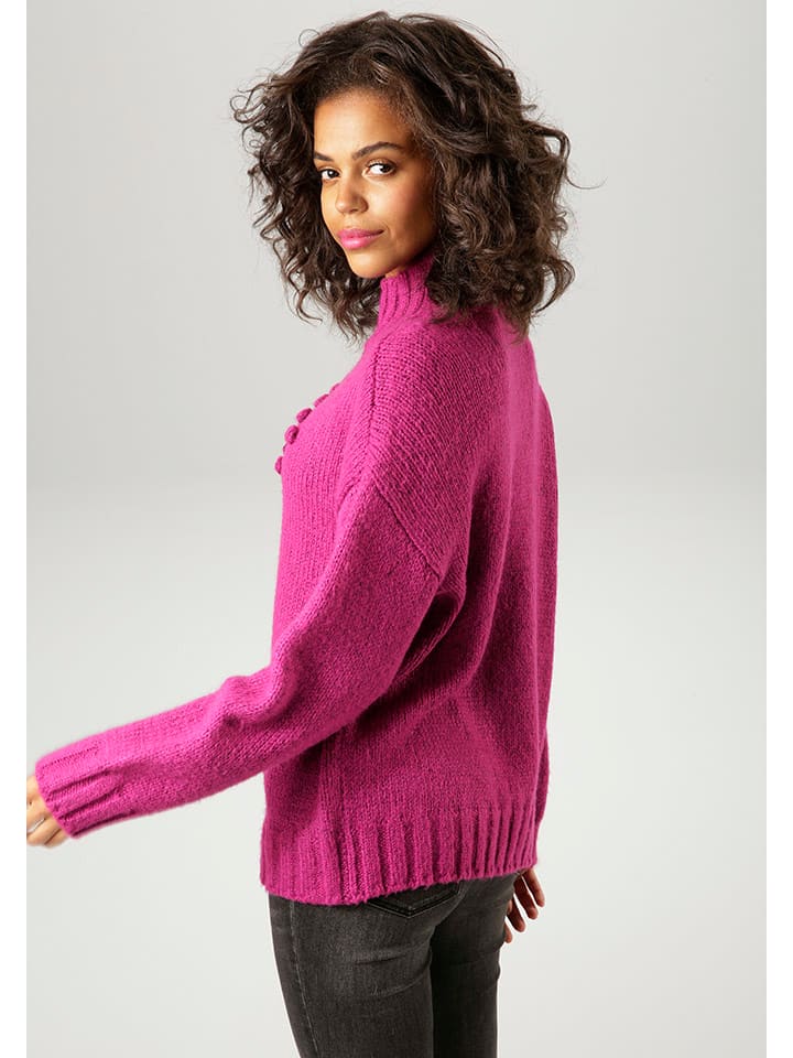 Aniston Pullover in Beere - 2
