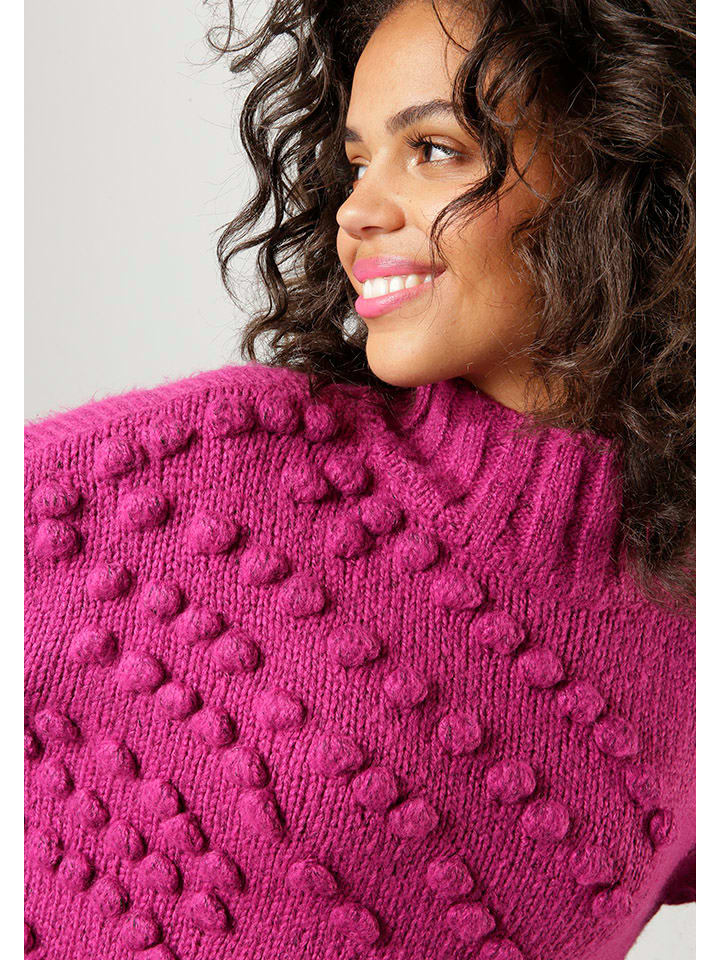 Aniston Pullover in Beere - 3