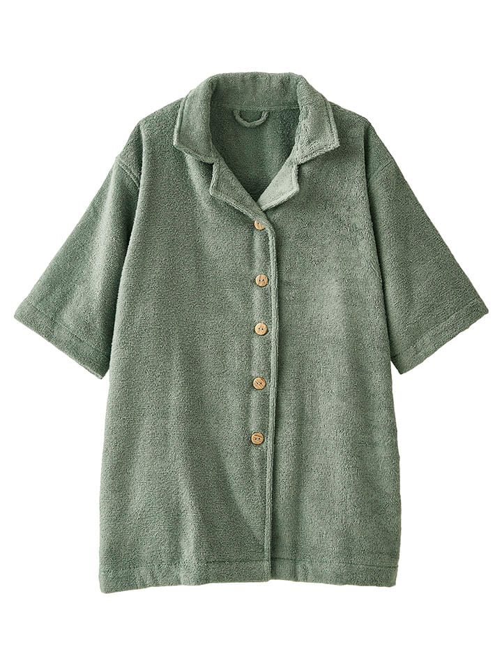 vertbaudet Bademantel in Grün - 1