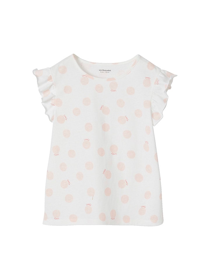 vertbaudet 2tlg. Outfit Weiß/ Orange - 3