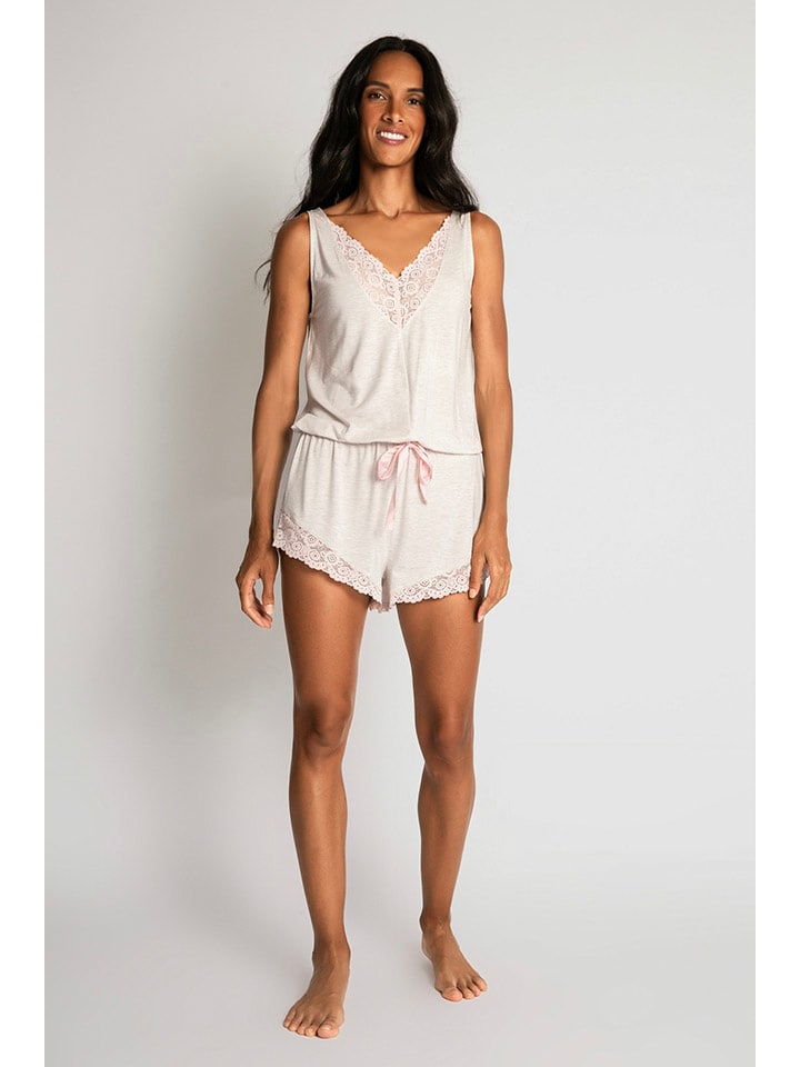 PJ Salvage Pyjama-Jumpsuit in Beige - 1