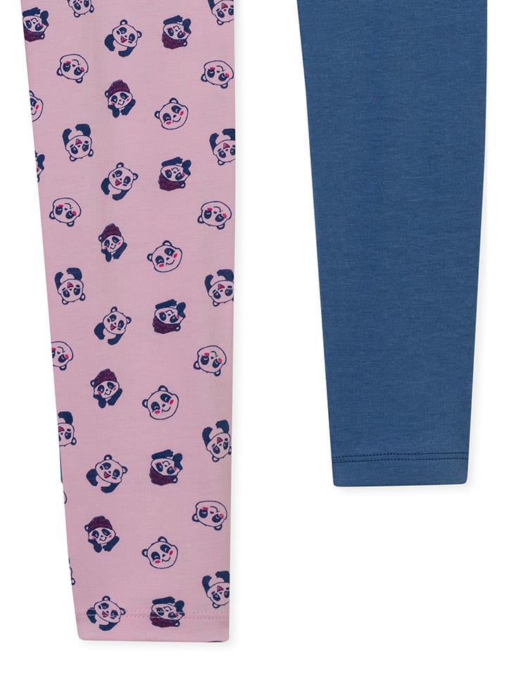Schiesser 2er-Set: Leggings in Rosa/ Blau - 3