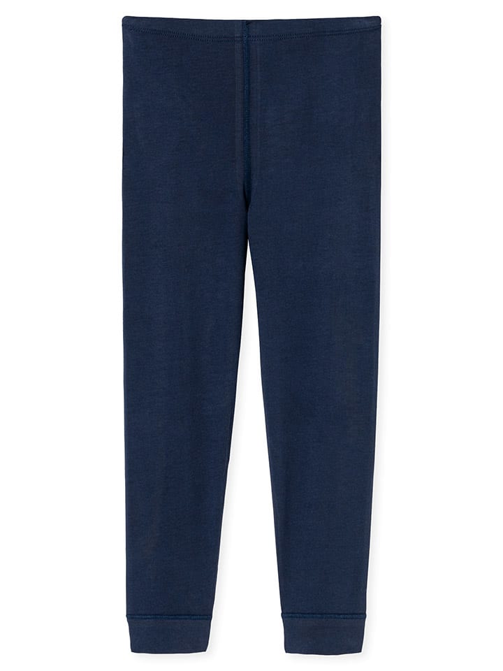 Schiesser 2er-Set: Lange Unterhosen in Dunkelblau/ Weiß - 2