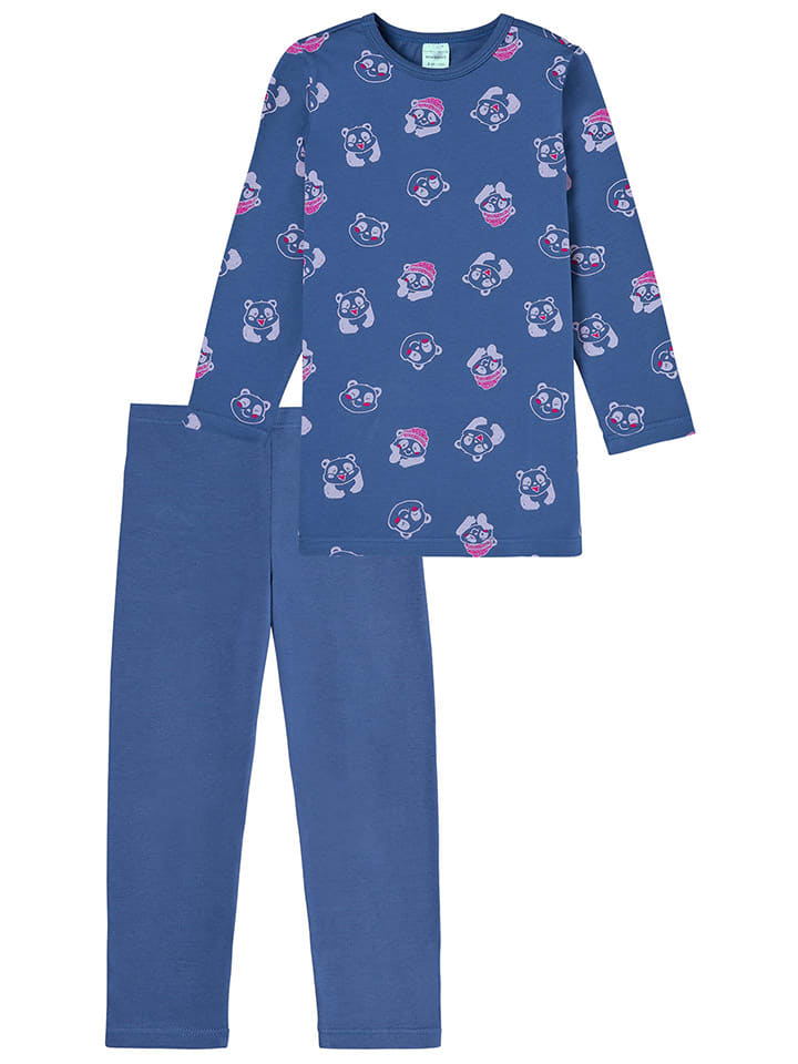 Schiesser Pyjama in Blau - 4