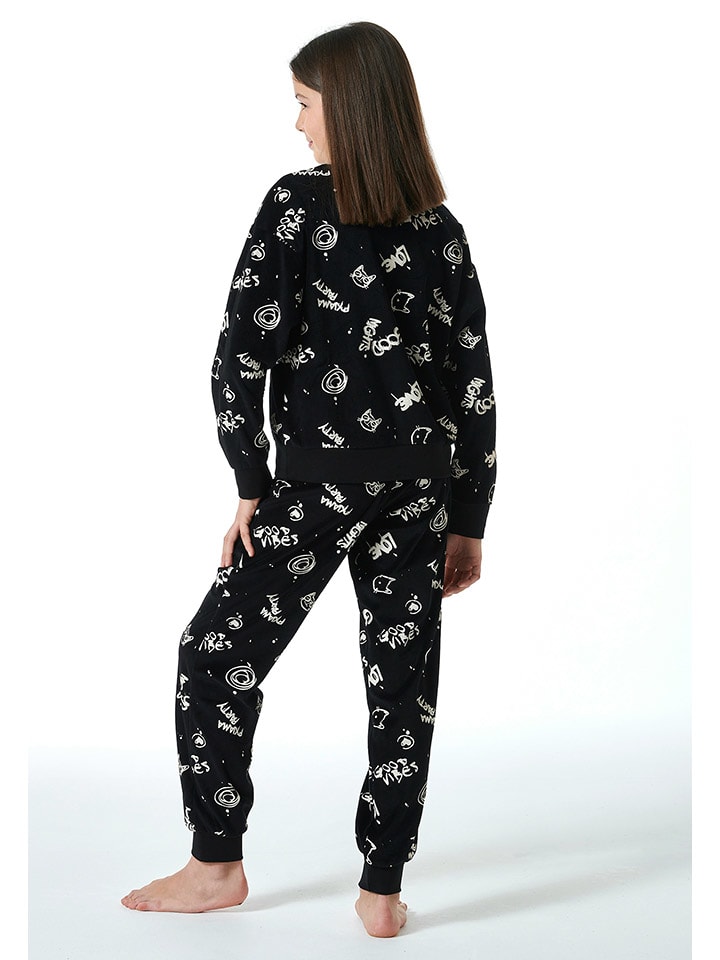 Schiesser Pyjama in Schwarz - 2