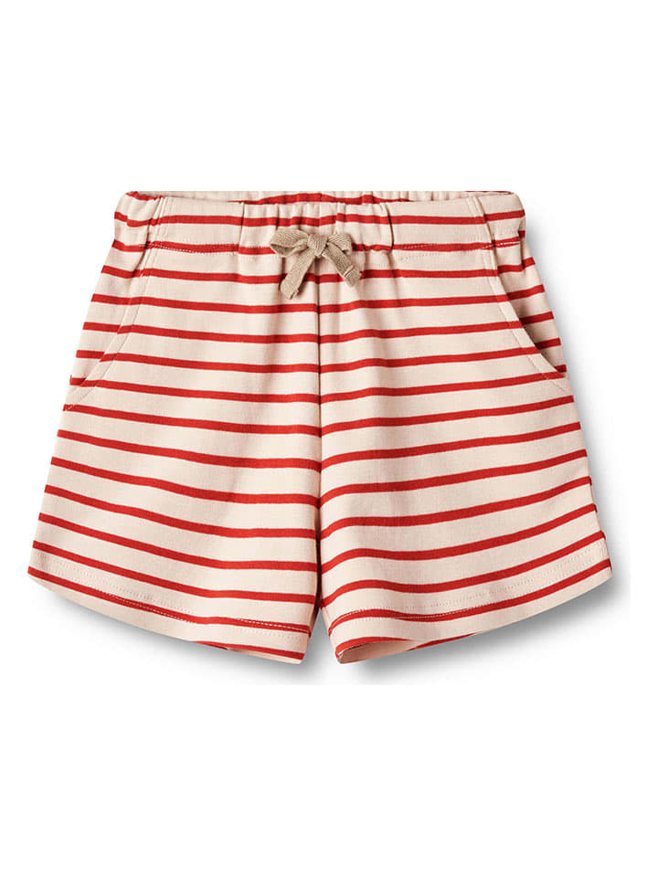 Wheat Shorts "Kalle" in Creme/ Rot - 1