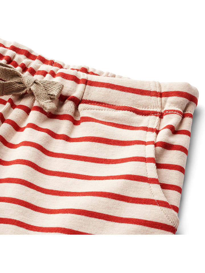 Wheat Shorts "Kalle" in Creme/ Rot - 3