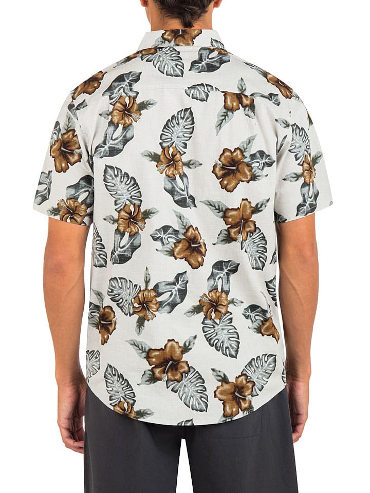 Hurley Hemd in Weiß/ Grau/ Hellbraun - 2