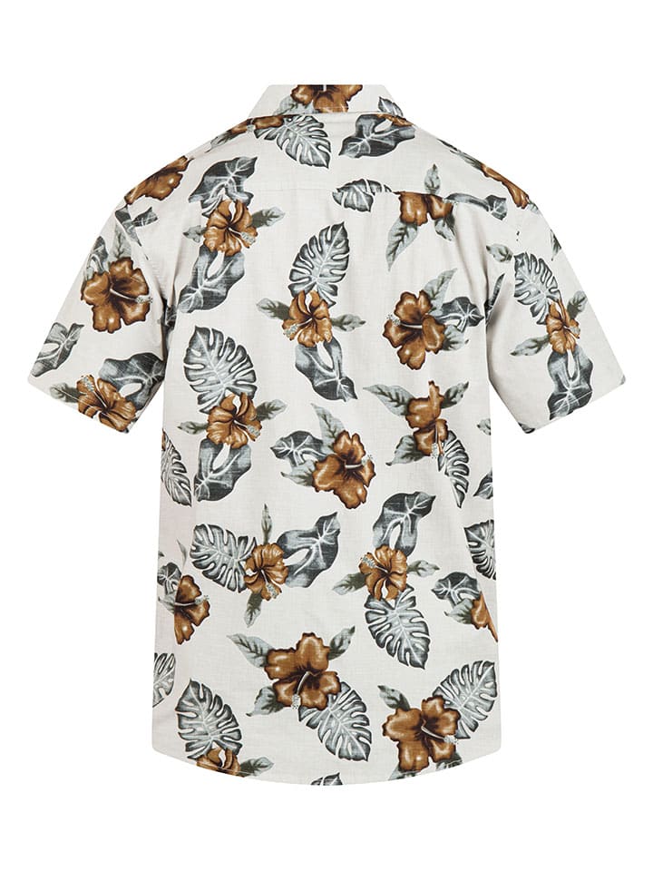 Hurley Hemd in Weiß/ Grau/ Hellbraun - 4