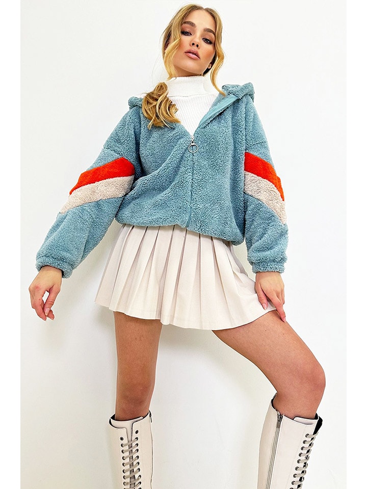 Trend Alacati Sweatjacke in Hellblau - 5