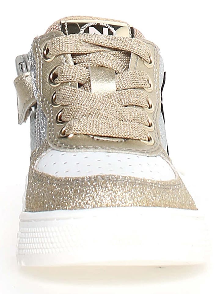 Naturino Leder-Sneakers "Hess"  in Silber/ Gold - 2